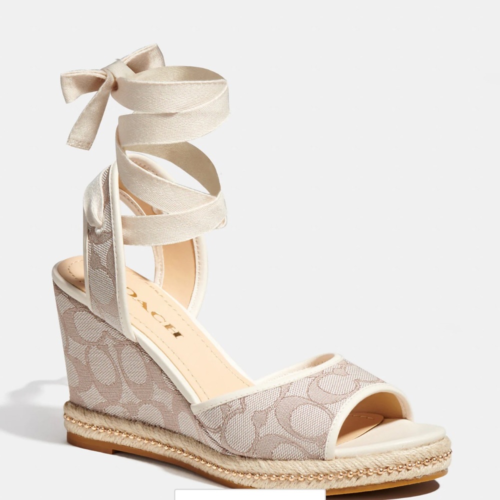 Coach never worn wedges